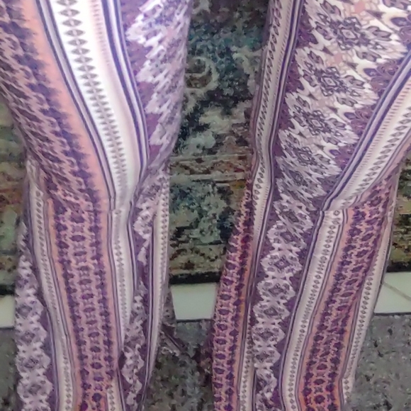 Flared Bohemian leggins Ladies Pants Soft/Stylish NWT Med Perfect Spring Look - Picture 8 of 11